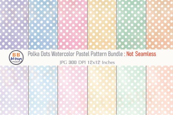 Download Watercolor Polka Dot Pattern Paper JPG - Polka Collection