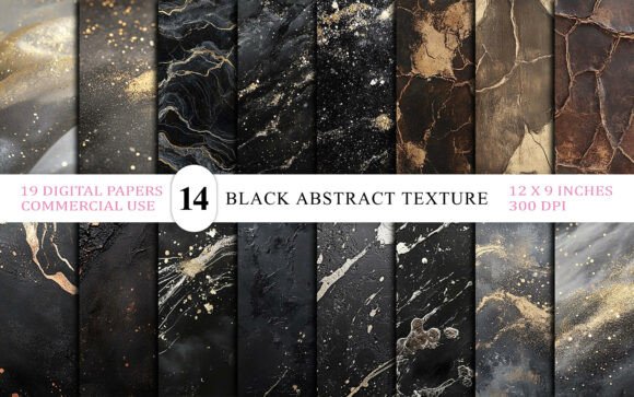 Download Black Abstract Backgrounds Bundle - Black Collection