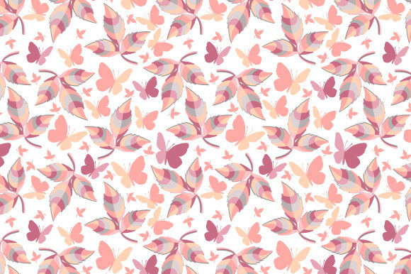 Download Simple Pattern with Colorful Leaves - Simple pattern Collection