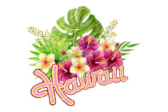 Download Hawaii Sublimation Design Tropic Flowers - Sublimation design Collection