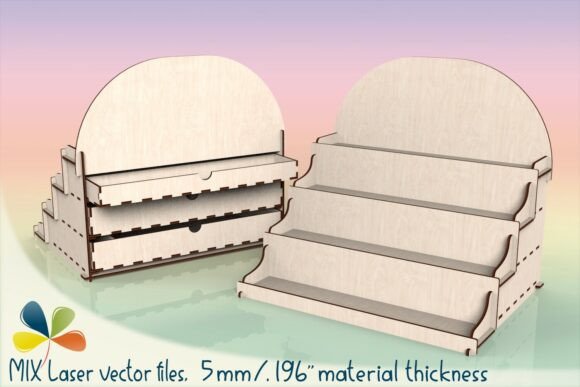 Download Laser Display Stand with Drawers 5mm - Premium Resources