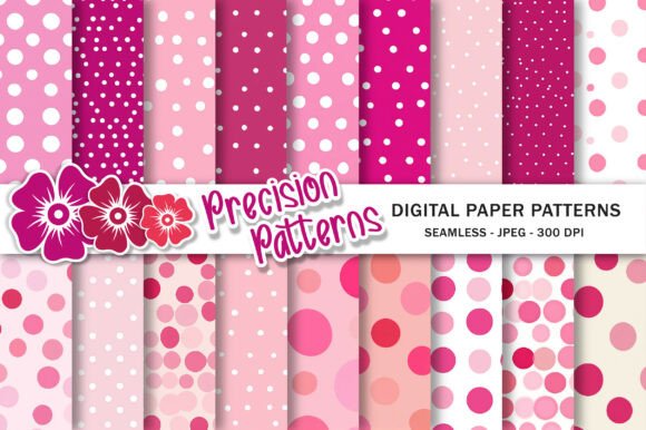Download Pink Polka Dots Digtal Paper - Polka Collection