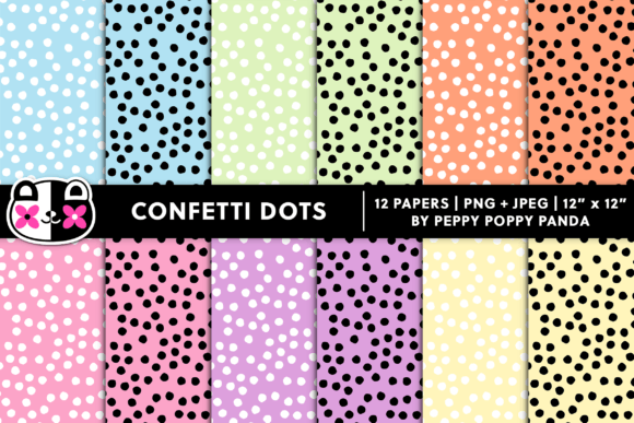 Download Pastel Confetti Polka Dots Digital Paper - Polka Collection