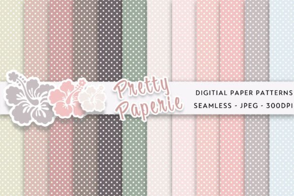 Download 12 Polka Dot Digital Paper Backgrounds - Premium Resources