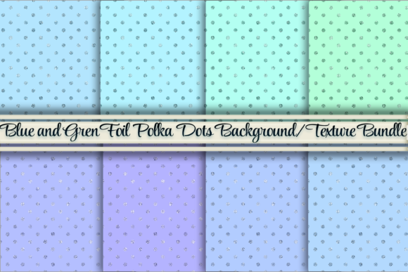 Download Green and Blue Glitter Polka Dot Texture - Polka Collection
