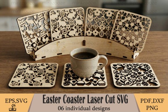 Download Easter Coaster Laser Cut Bundle - Premium Resources